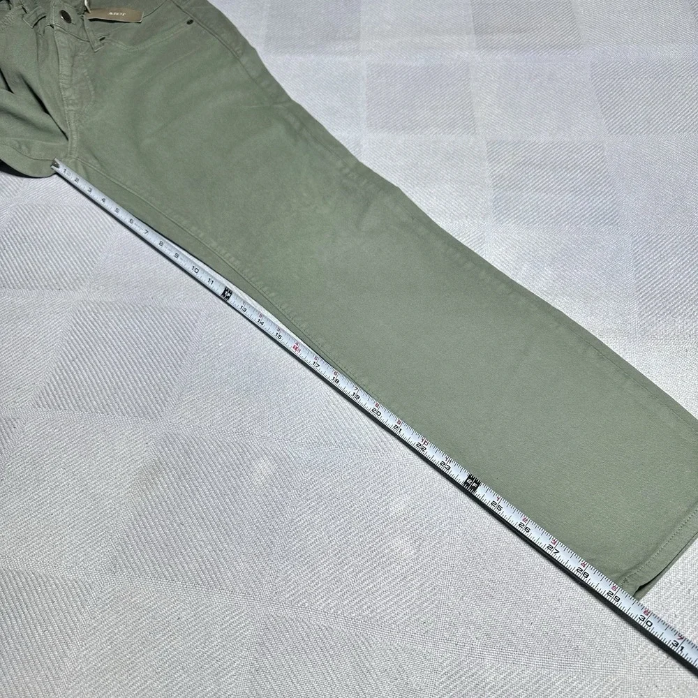 NEW‎ J Crew 484 Stretch Slim Tapered Leg Green Khaki Pants Mens Size 30x30 NWT